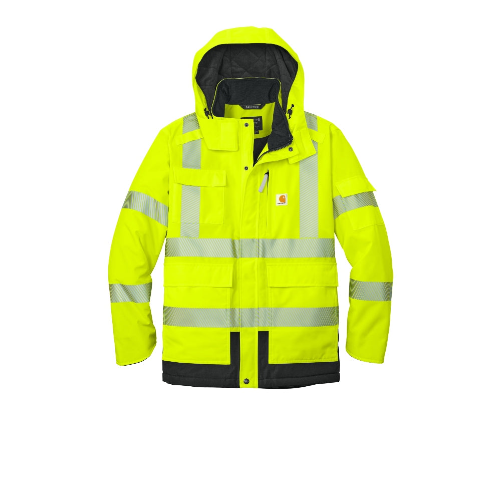 Carhartt® ANSI 107 Class 3 Waterproof Heavyweight Insulated Jacket - Brite Lime