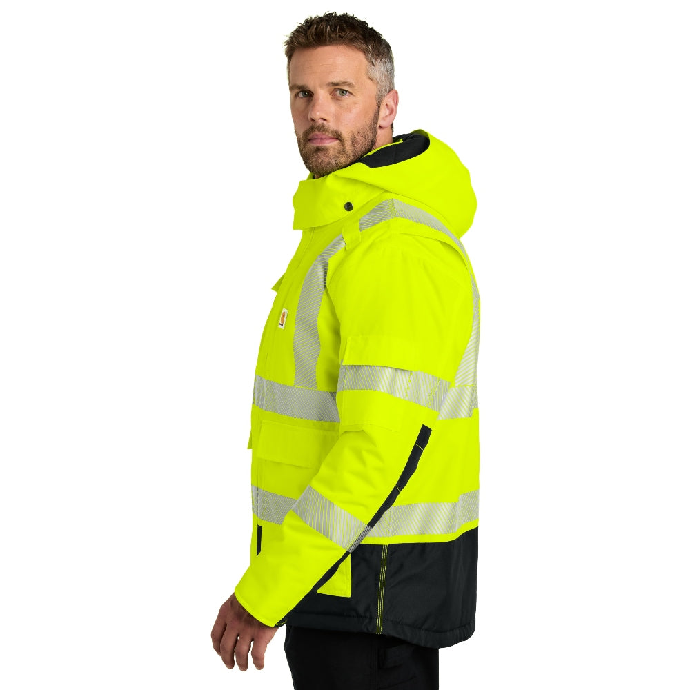 Carhartt® ANSI 107 Class 3 Waterproof Heavyweight Insulated Jacket - Brite Lime