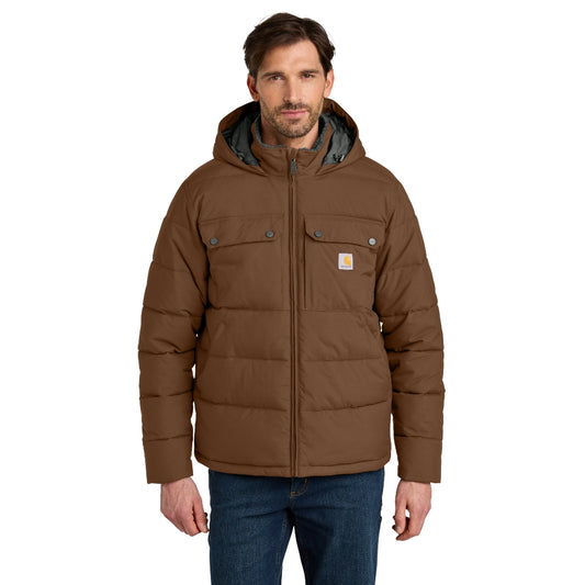 Carhartt® Montana Insulated Hooded Jacket - Red Duck Brown