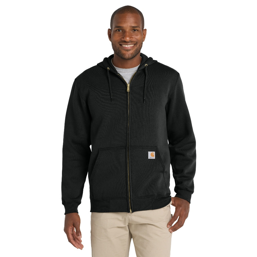 Carhartt® Midweight Hooded Zip-Front Sweatshirt - Black