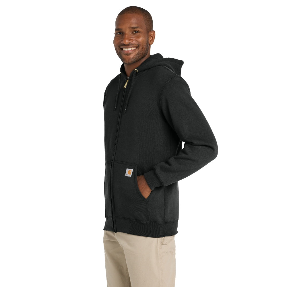 Carhartt® Midweight Hooded Zip-Front Sweatshirt - Black