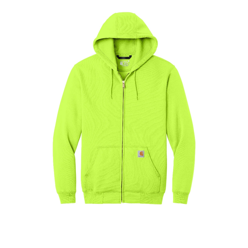Carhartt® Midweight Hooded Zip-Front Sweatshirt - Brite Lime