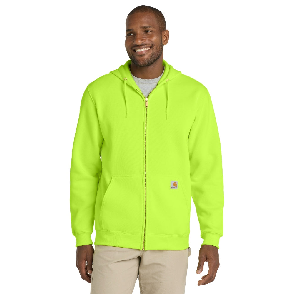 Carhartt® Midweight Hooded Zip-Front Sweatshirt - Brite Lime