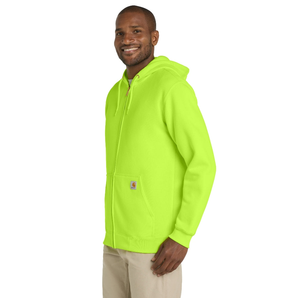 Carhartt® Midweight Hooded Zip-Front Sweatshirt - Brite Lime