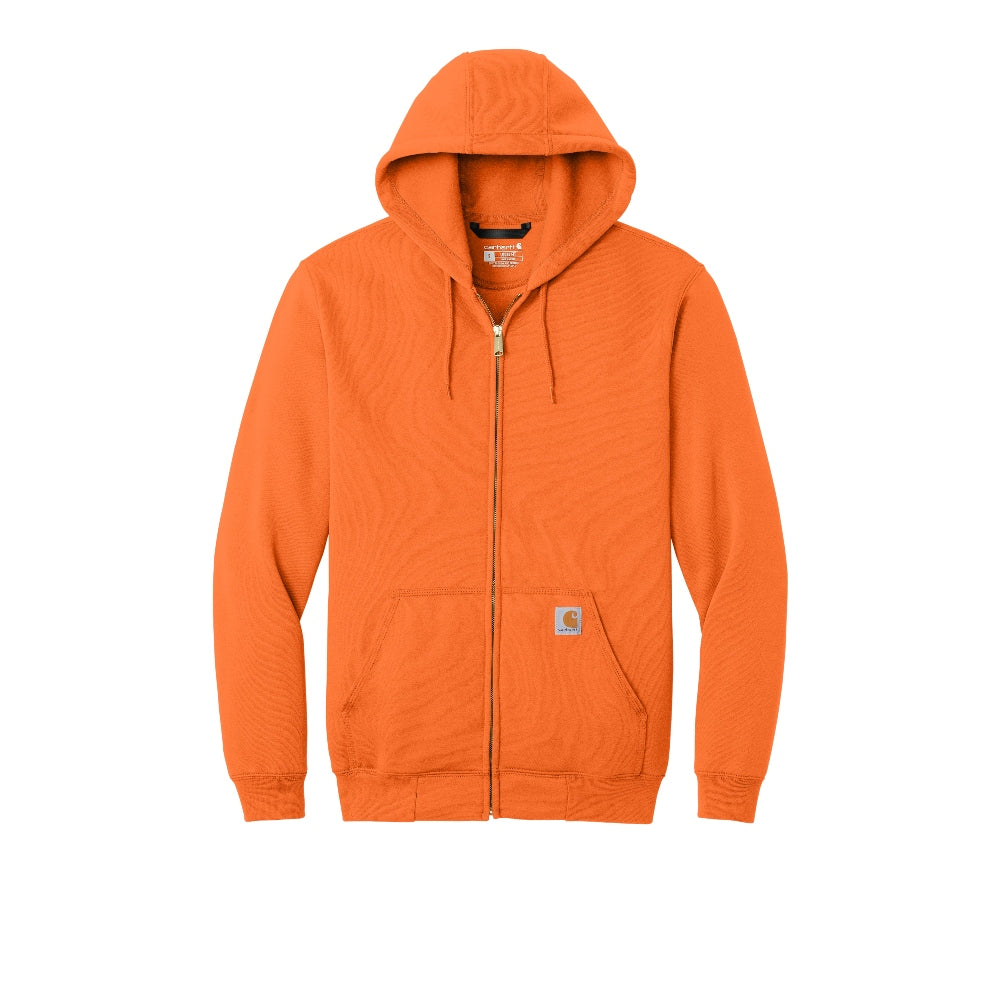 Carhartt® Midweight Hooded Zip-Front Sweatshirt - Brite Orange