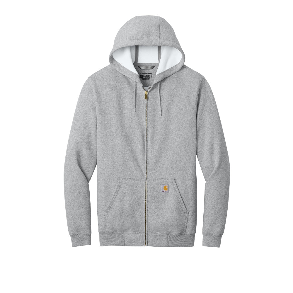 Carhartt® Midweight Hooded Zip-Front Sweatshirt - Heather Grey
