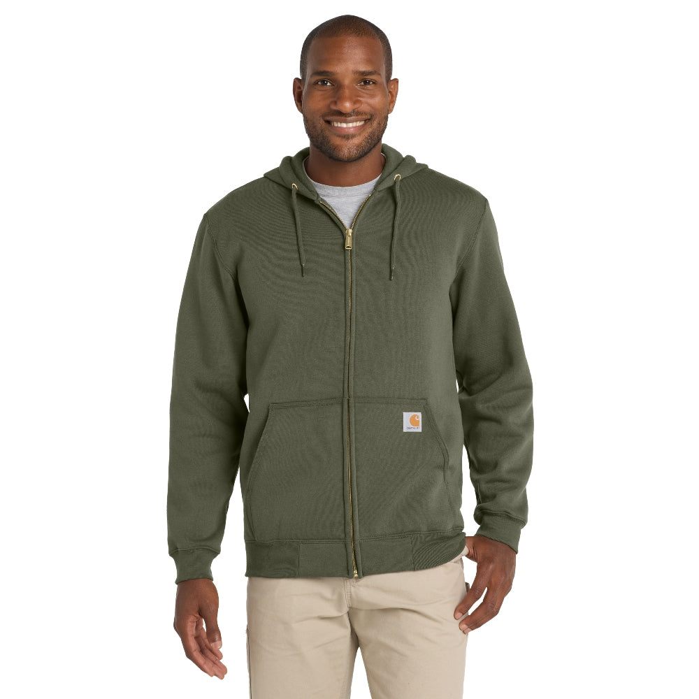 Carhartt® Midweight Hooded Zip-Front Sweatshirt - Moss