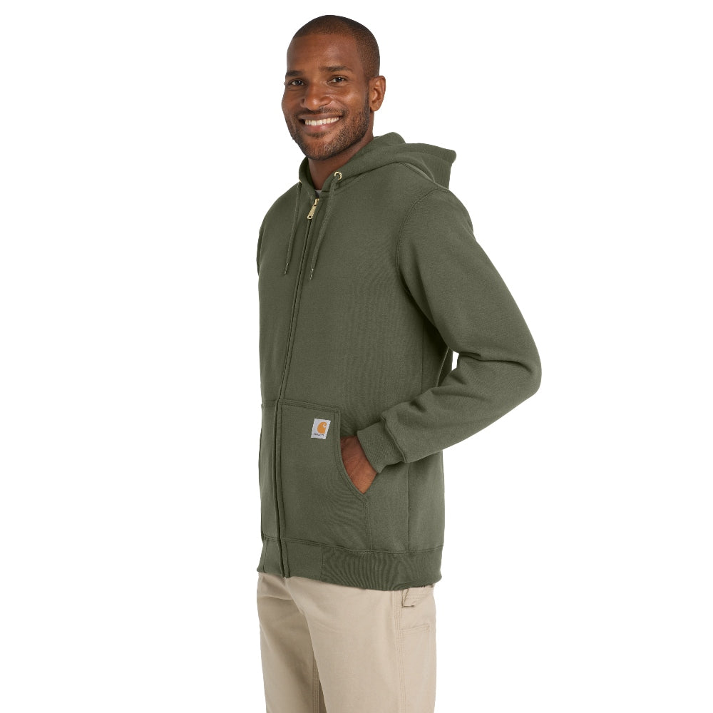 Carhartt® Midweight Hooded Zip-Front Sweatshirt - Moss