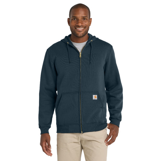 Carhartt® Midweight Hooded Zip-Front Sweatshirt - New Navy