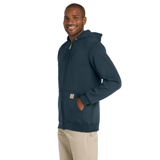 Carhartt® Midweight Hooded Zip-Front Sweatshirt - New Navy