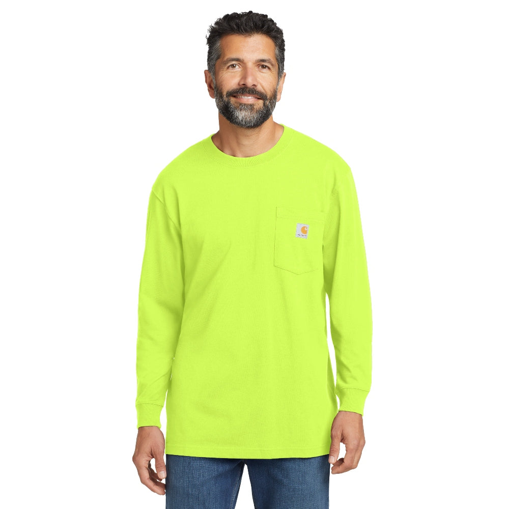 Carhartt® Workwear Pocket Long Sleeve T-Shirt - Brite Lime