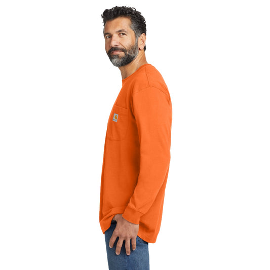 Carhartt® Workwear Pocket Long Sleeve T-Shirt - Brite Orange