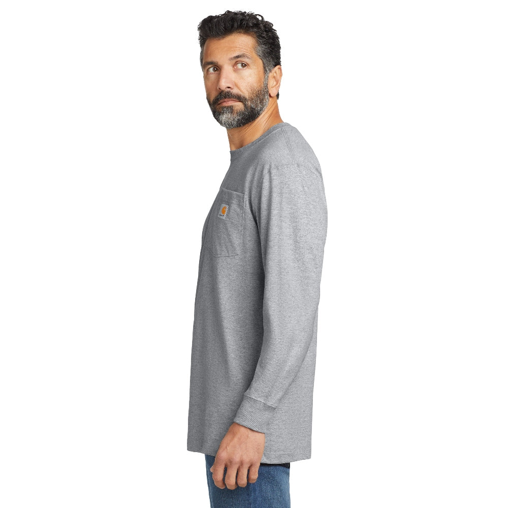 Carhartt® Workwear Pocket Long Sleeve T-Shirt - Heather Grey