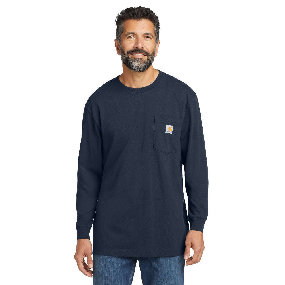 Carhartt® Workwear Pocket Long Sleeve T-Shirt - Navy