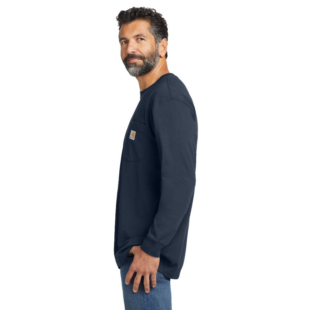 Carhartt® Workwear Pocket Long Sleeve T-Shirt - Navy
