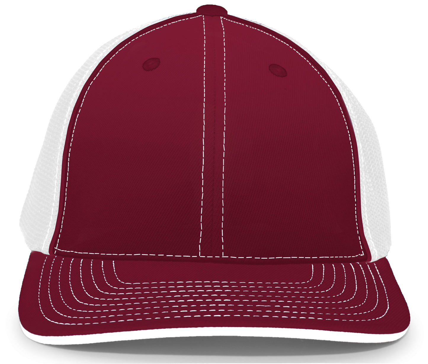 Pacific Headwear Trucker PacFlex Cap - Cardinal/White