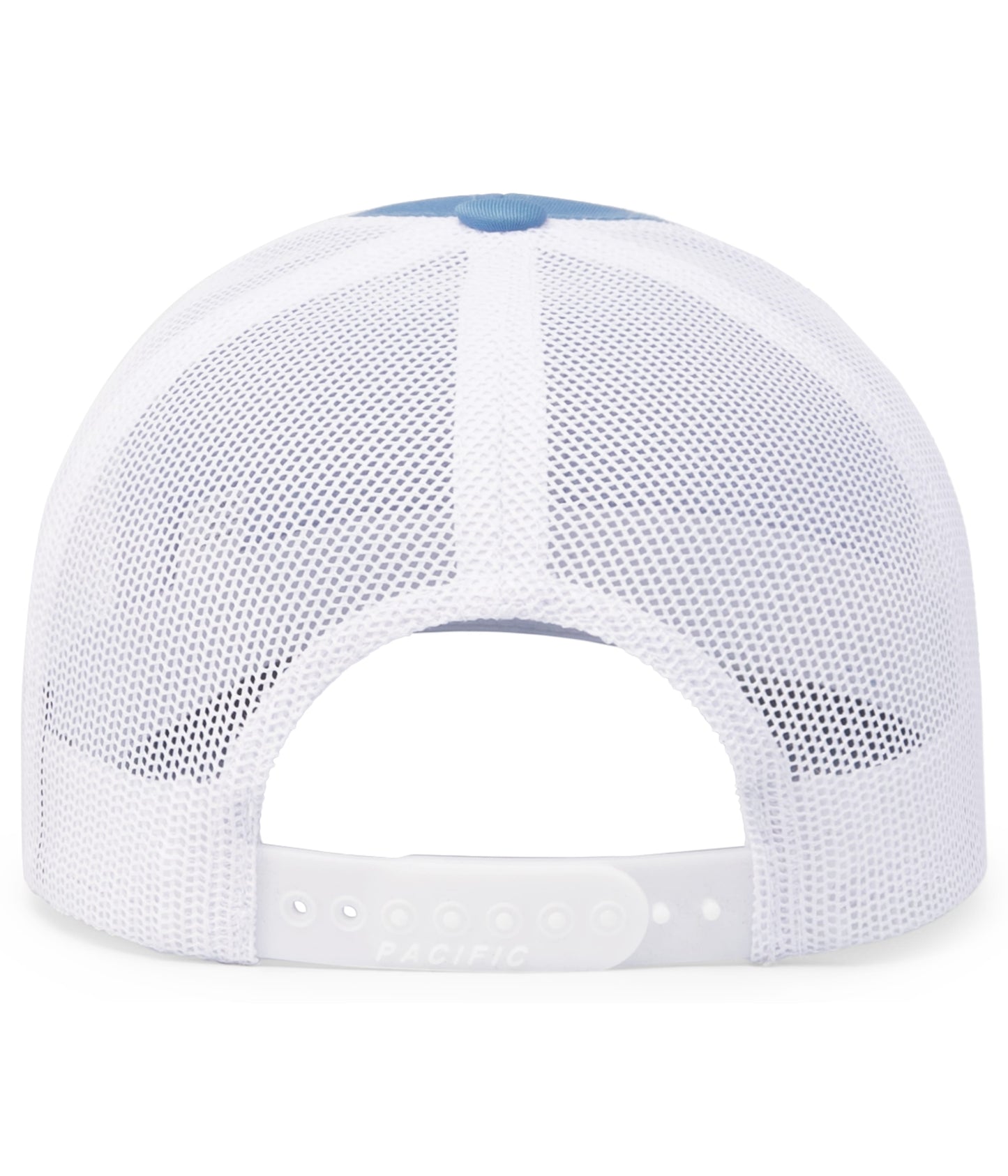 Pacific Headwear Trucker Snapback Cap - Columbia Blue/White/Columbia Blue