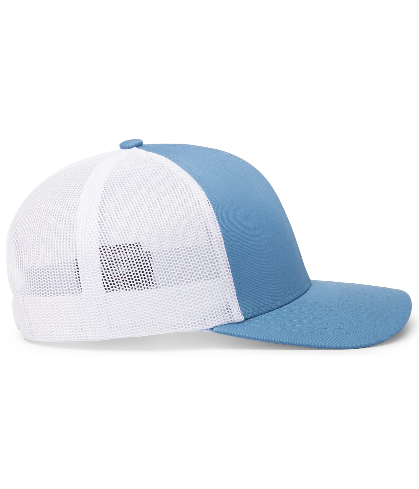 Pacific Headwear Trucker Snapback Cap - Columbia Blue/White/Columbia Blue