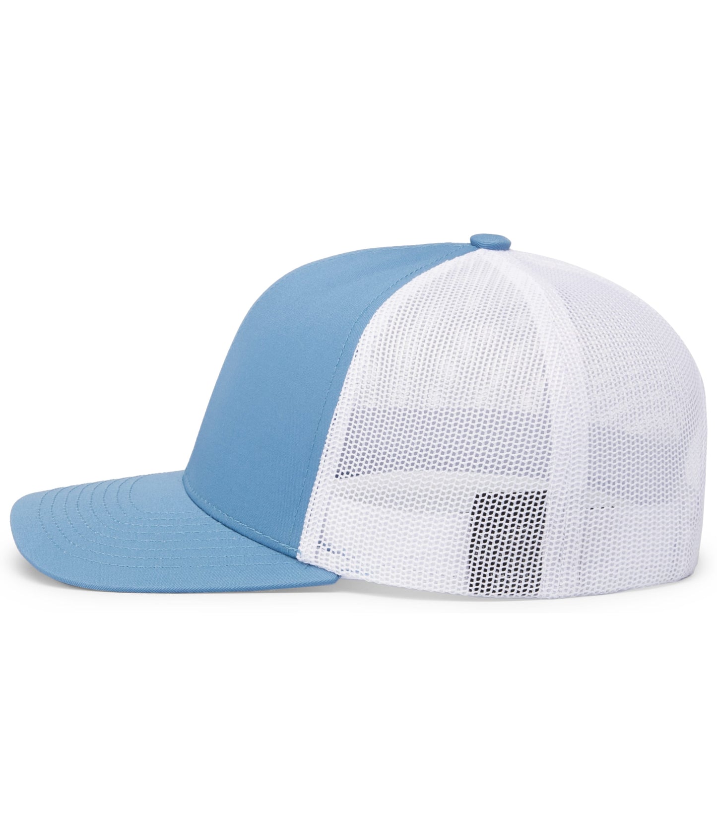 Pacific Headwear Trucker Snapback Cap - Columbia Blue/White/Columbia Blue