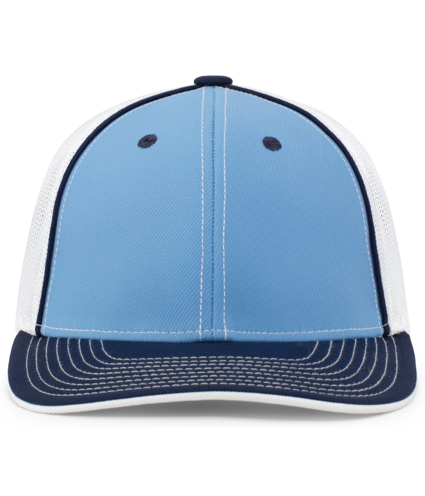 Pacific Headwear Trucker PacFlex Cap - Columbia Blue/White/Navy