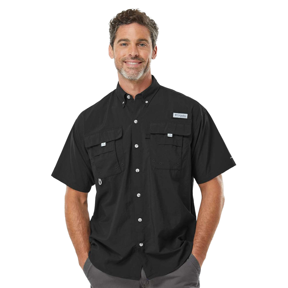 Men's PFG Bahama™ II Short Sleeve Shirt - Black