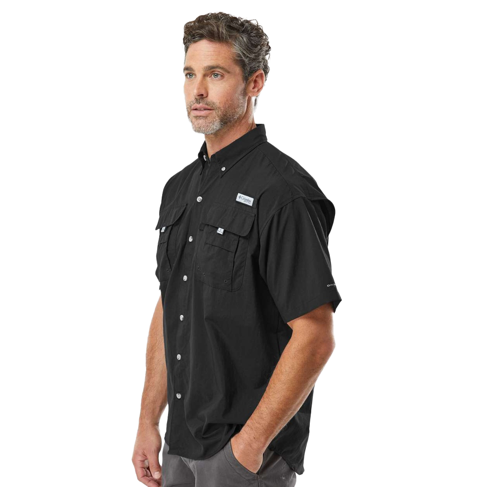 Men's PFG Bahama™ II Short Sleeve Shirt - Black