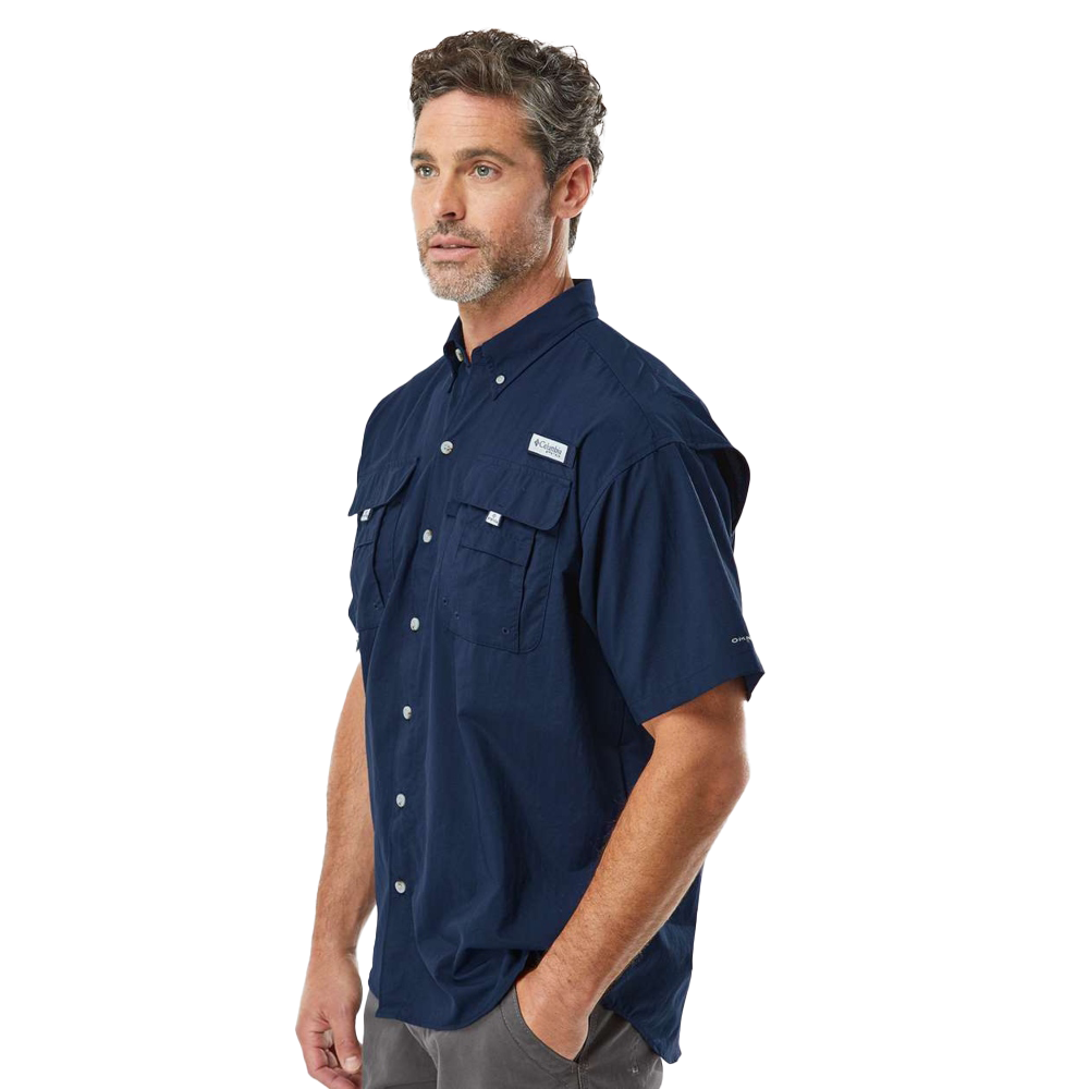 Men's PFG Bahama™ II Short Sleeve Shirt - Collegiate Blue