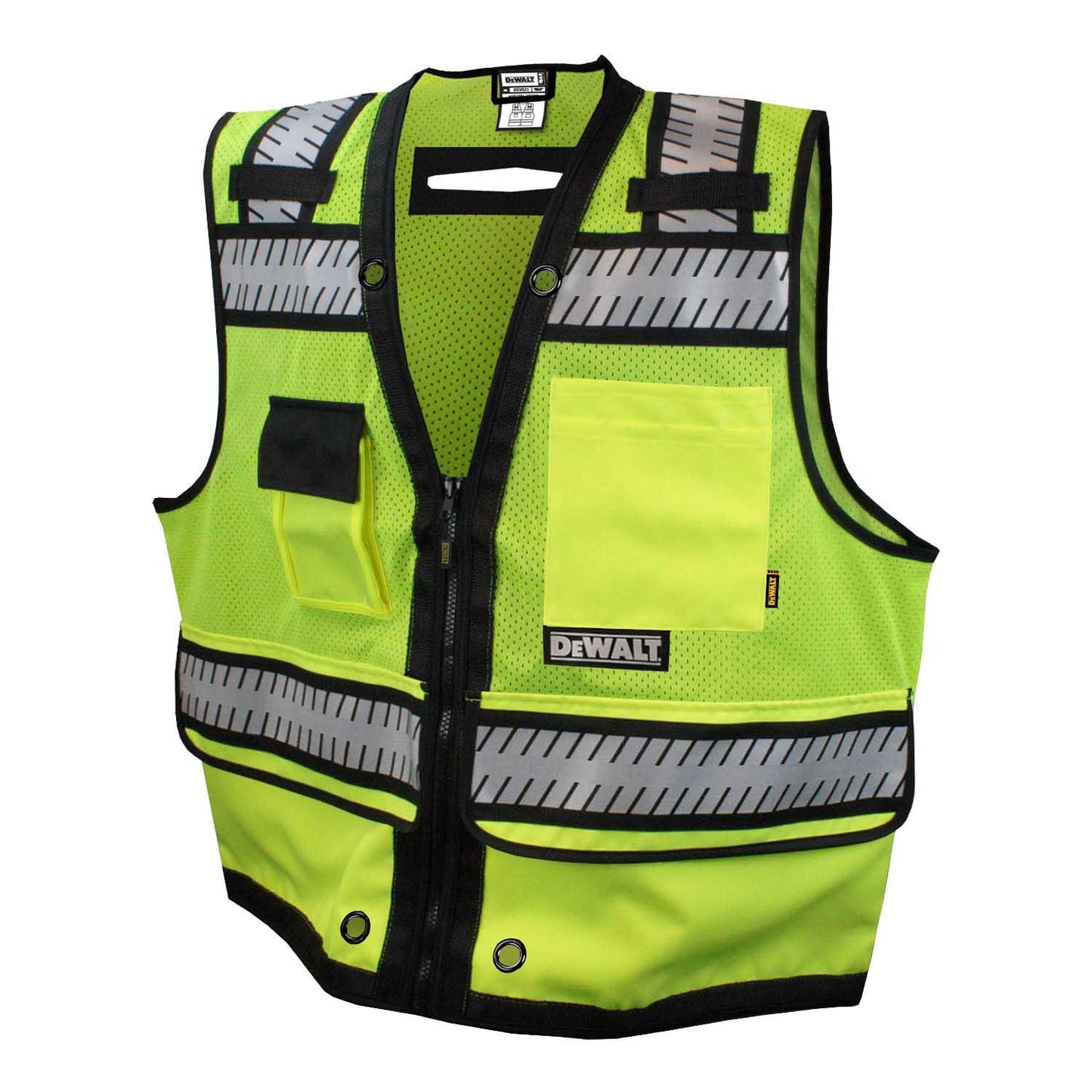 DEWALT DSV521 Type R Class 2 Heavy Duty Surveyor Safety Vest - Yellow/Lime