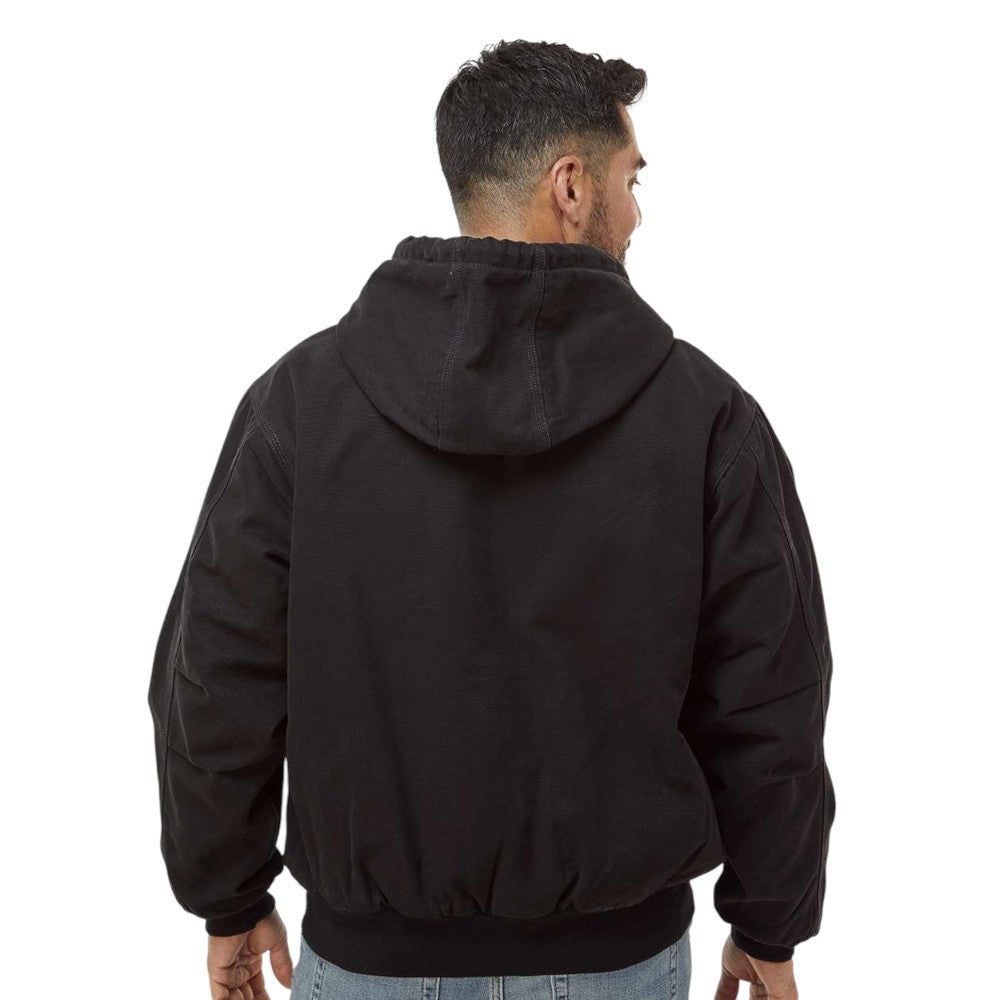 DRI DUCK Men's Cheyenne Boulder Cloth™ Hooded Jacket with Tricot Quilt Lining - Black