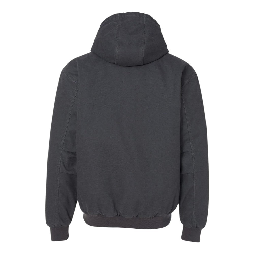 DRI DUCK Men's Cheyenne Boulder Cloth™ Hooded Jacket with Tricot Quilt Lining - Charcoal