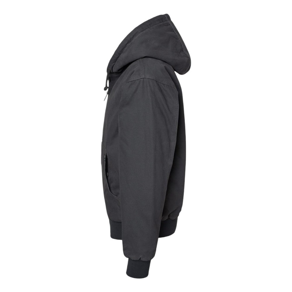 DRI DUCK Men's Cheyenne Boulder Cloth™ Hooded Jacket with Tricot Quilt Lining - Charcoal
