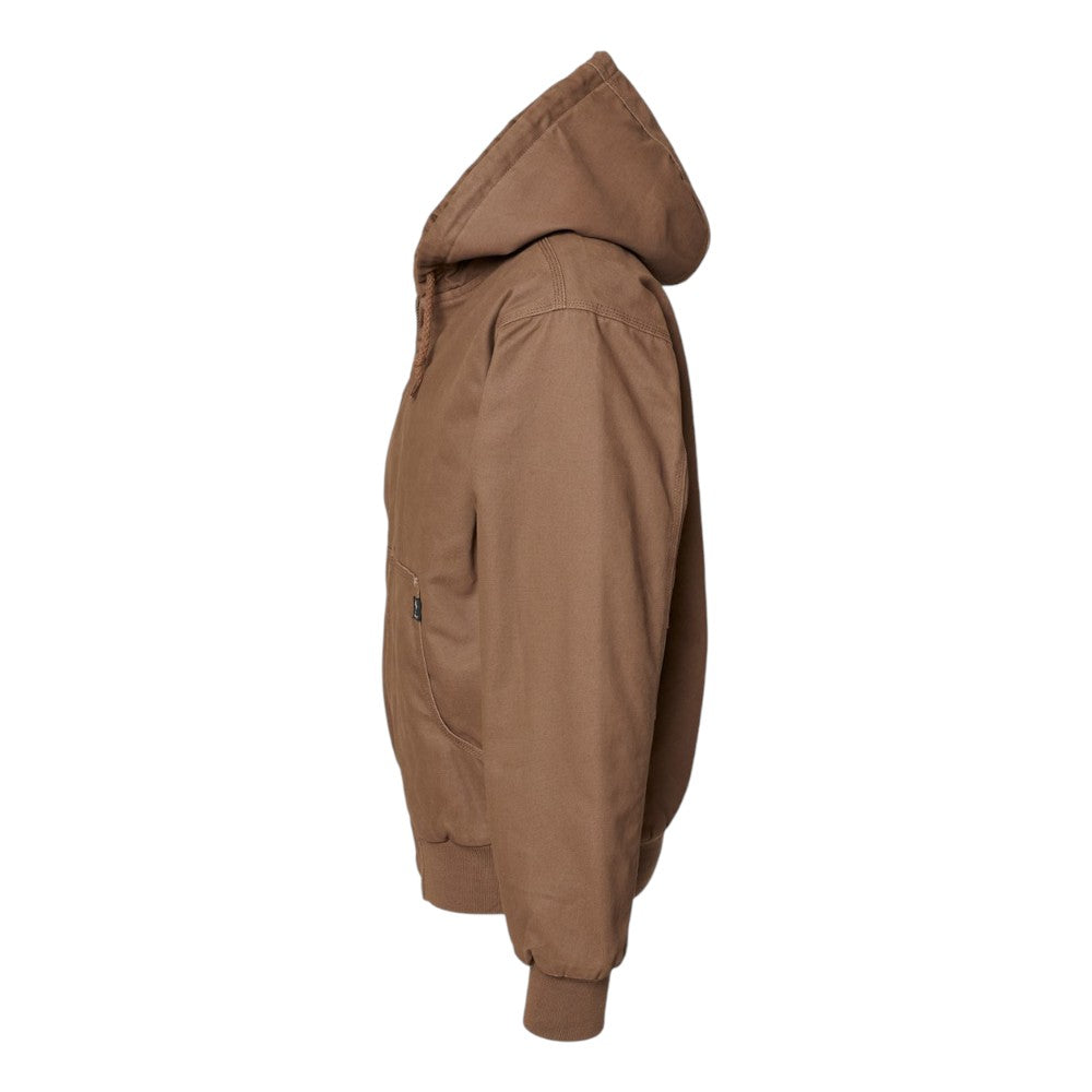 DRI DUCK Men's Cheyenne Boulder Cloth™ Hooded Jacket with Tricot Quilt Lining - Field Khaki