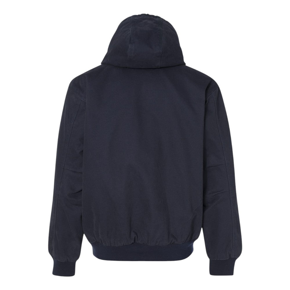 DRI DUCK Men's Cheyenne Boulder Cloth™ Hooded Jacket with Tricot Quilt Lining - Navy
