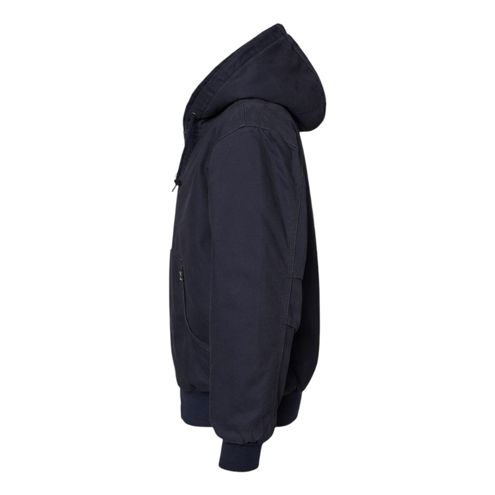 DRI DUCK Men's Cheyenne Boulder Cloth™ Hooded Jacket with Tricot Quilt Lining - Navy