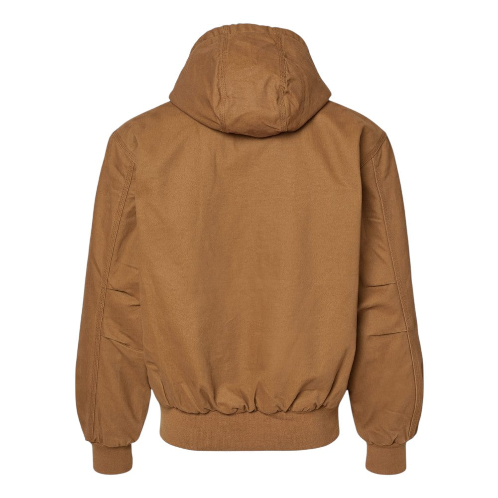 DRI DUCK Men's Cheyenne Boulder Cloth™ Hooded Jacket with Tricot Quilt Lining - Saddle