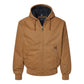 DRI DUCK Men's Cheyenne Boulder Cloth™ Hooded Jacket with Tricot Quilt Lining - Saddle