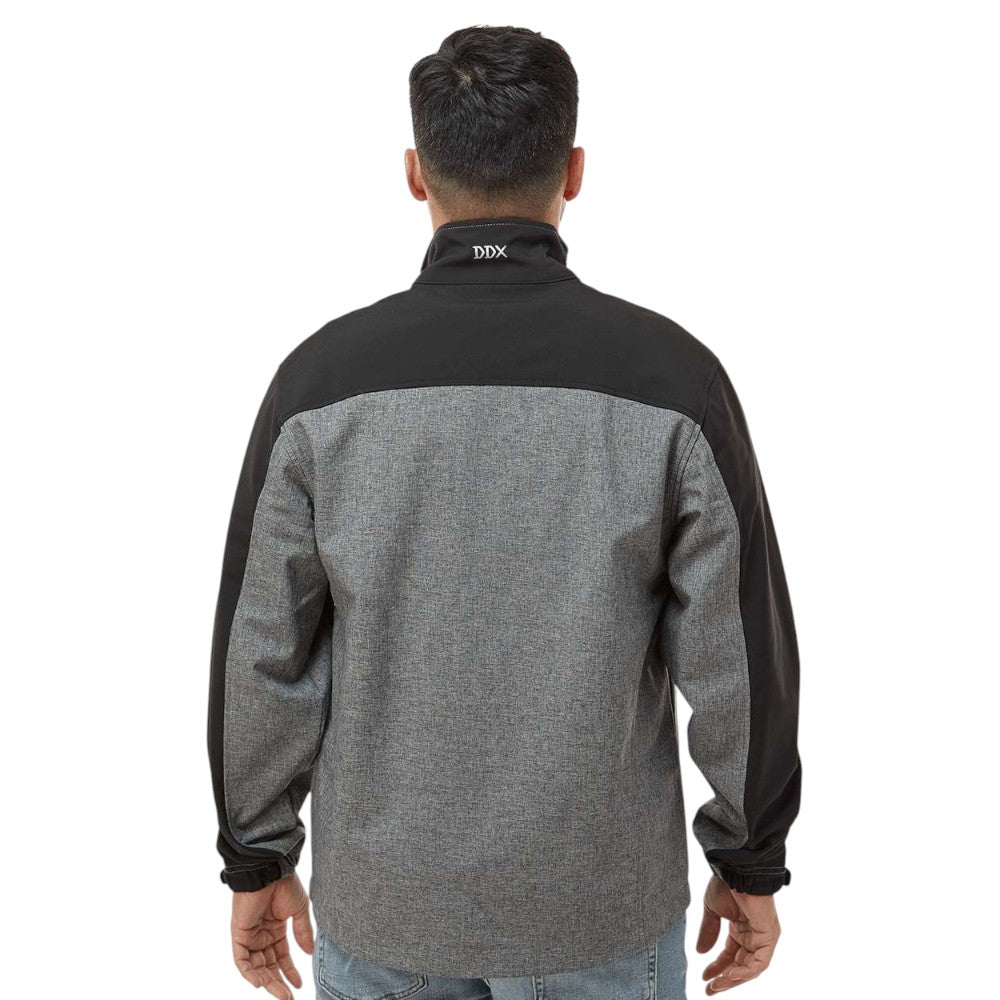 DRI DUCK Men's Motion Soft Shell Jacket - Black Heather/Black