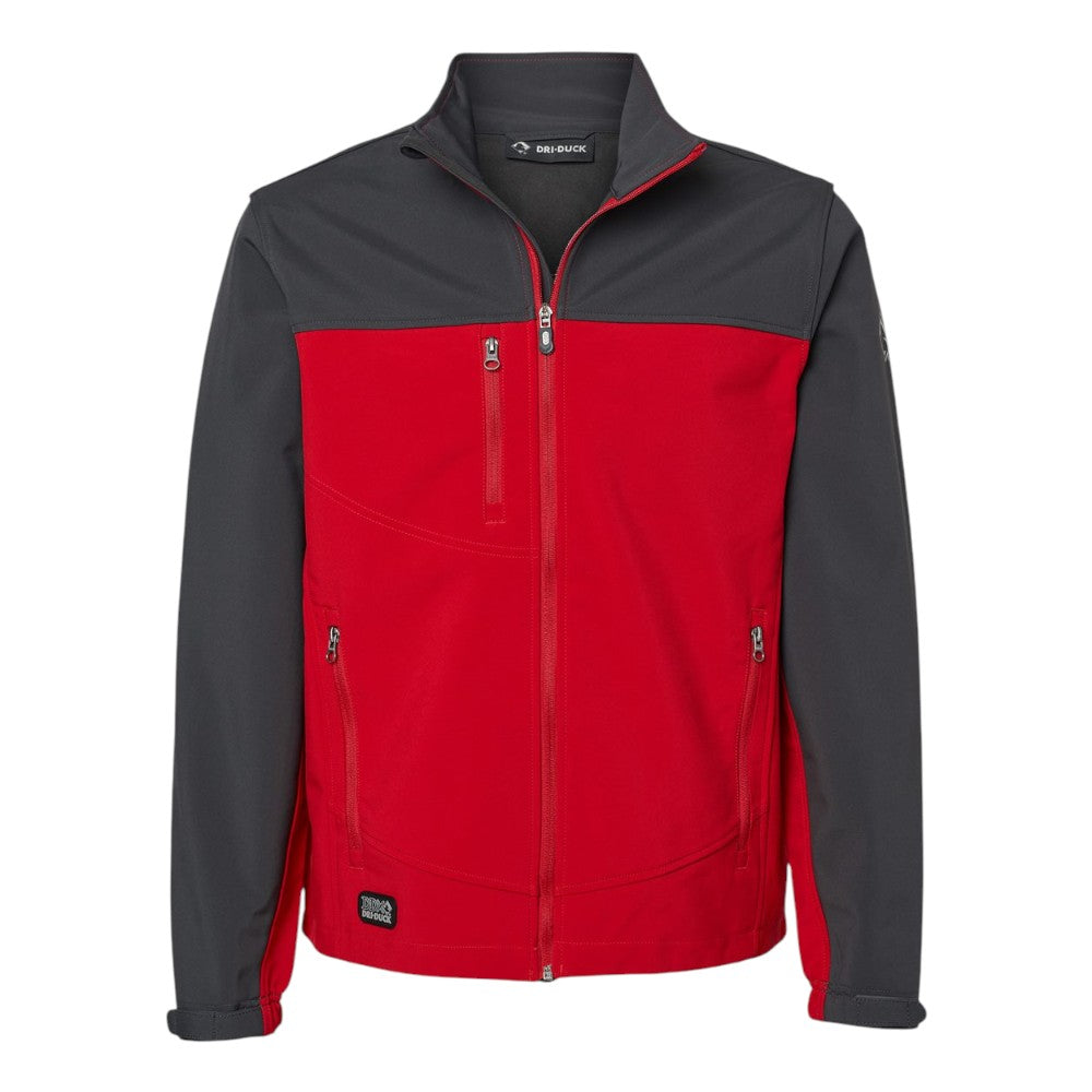 DRI DUCK Men's Motion Soft Shell Jacket - Red/Charcoal