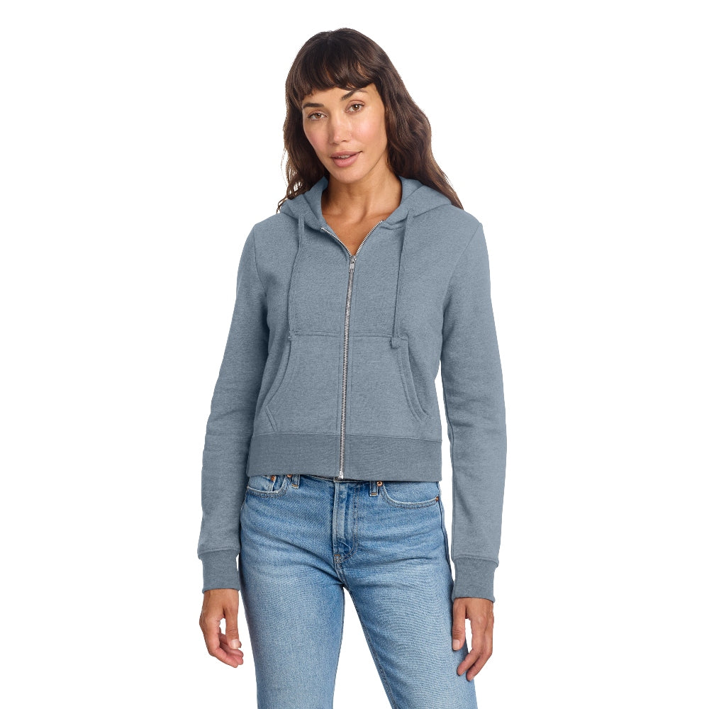 District® Women’s V.I.T.™ Fleece Full-Zip Hoodie - Flint Blue Heather