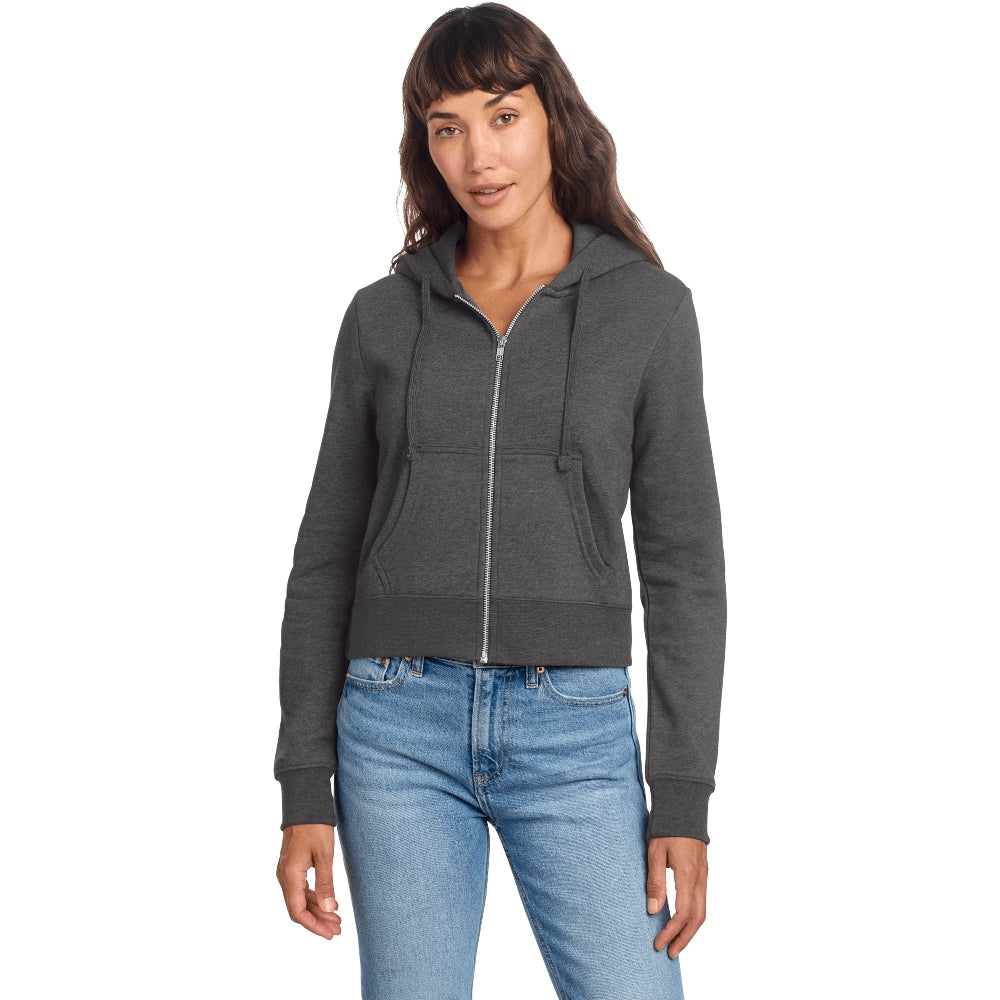 District® Women’s V.I.T.™ Fleece Full-Zip Hoodie - Heathered Charcoal