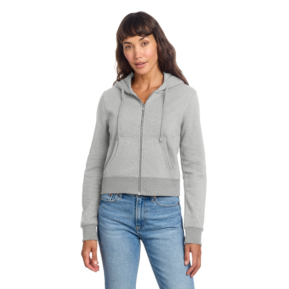 District® Women’s V.I.T.™ Fleece Full-Zip Hoodie - Light Heather Grey