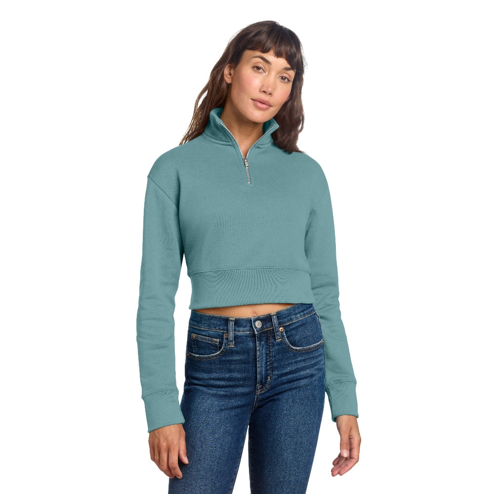 District® Women’s V.I.T.™ Fleece 1/2-Zip - Eucalyptus Blue