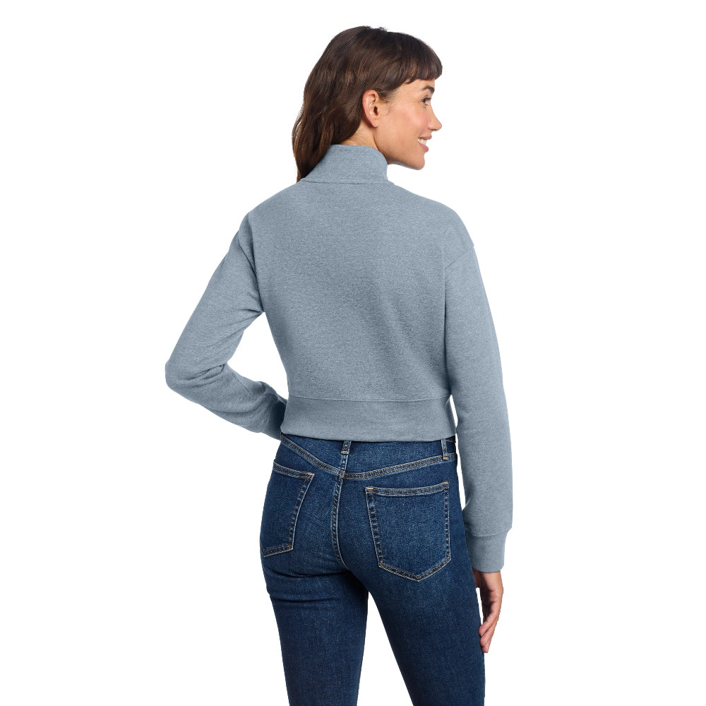 District® Women’s V.I.T.™ Fleece 1/2-Zip - Flint Blue Heather
