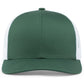 Pacific Headwear Trucker Snapback Cap - Dark Green/White/Dark Green