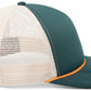 Pacific Headwear Foamie Fresh Trucker Cap - Dark Teal/Khaki/Orange