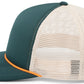 Pacific Headwear Foamie Fresh Trucker Cap - Dark Teal/Khaki/Orange