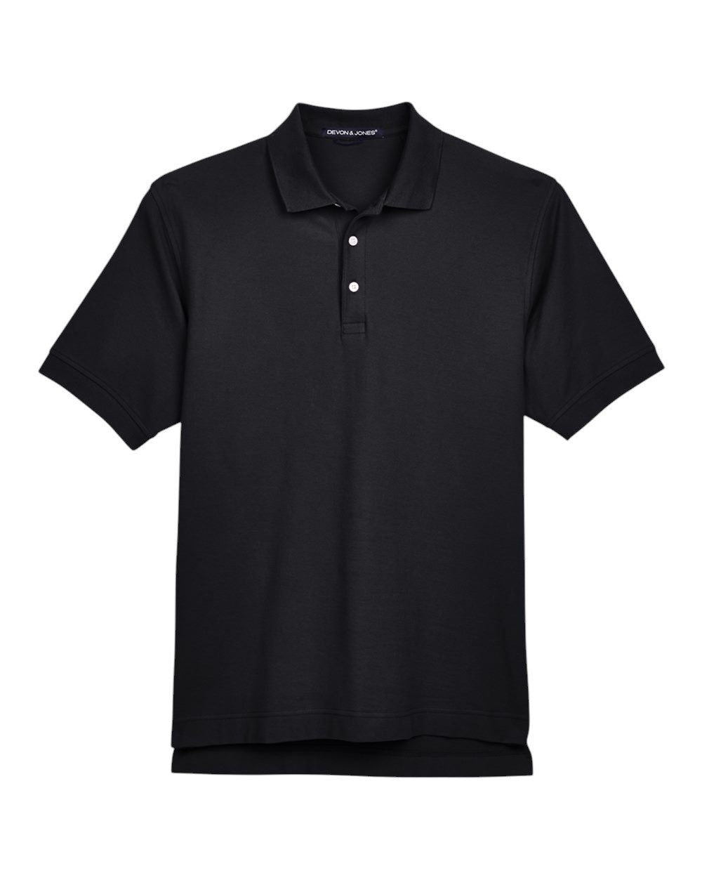 Devon & Jones Pima Piqué Polo - Black