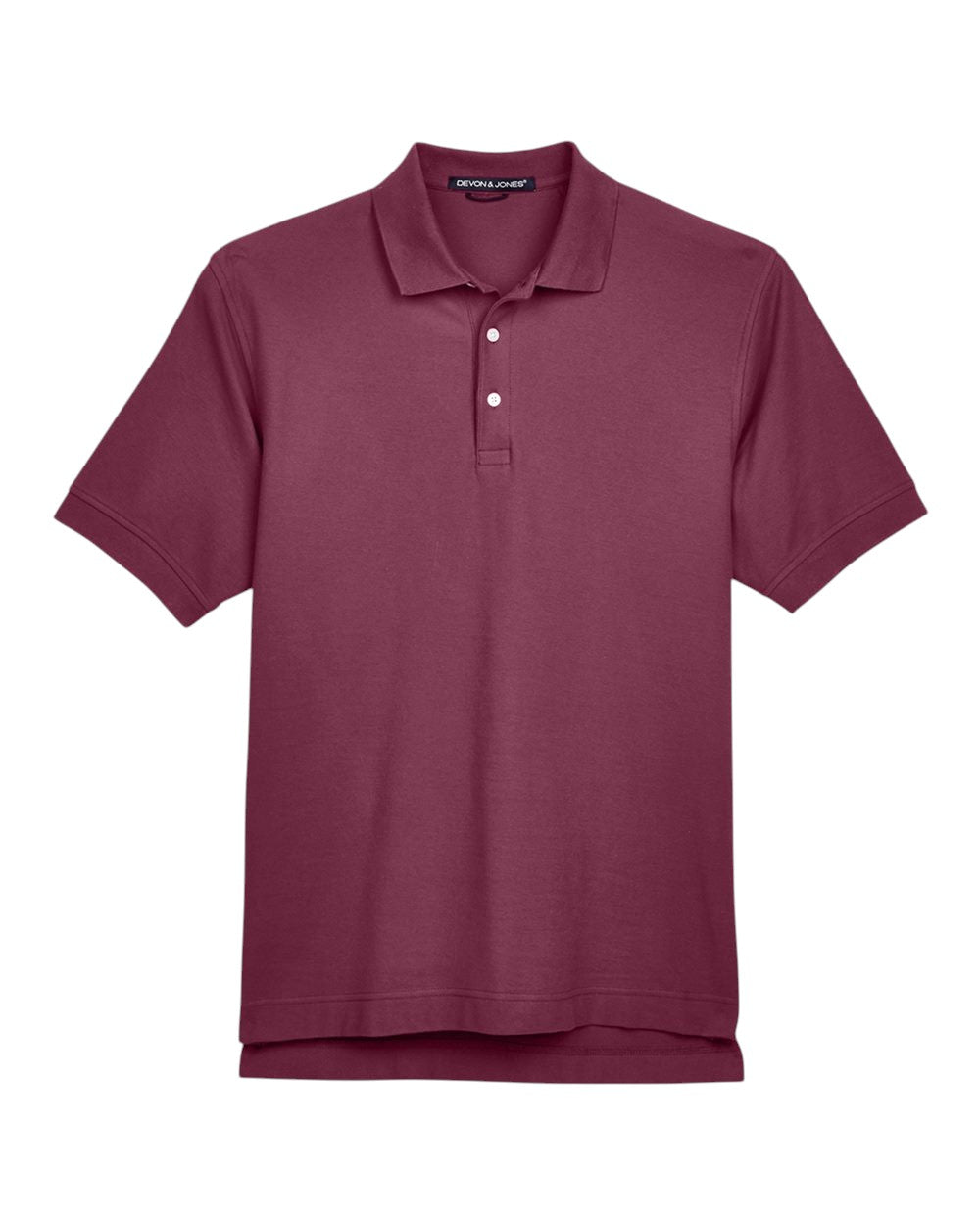 Devon & Jones Pima Piqué Polo - Burgundy