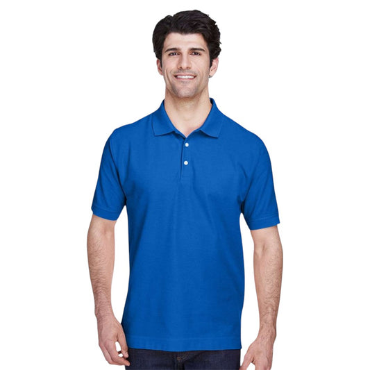 Devon & Jones Pima Piqué Polo - French Blue