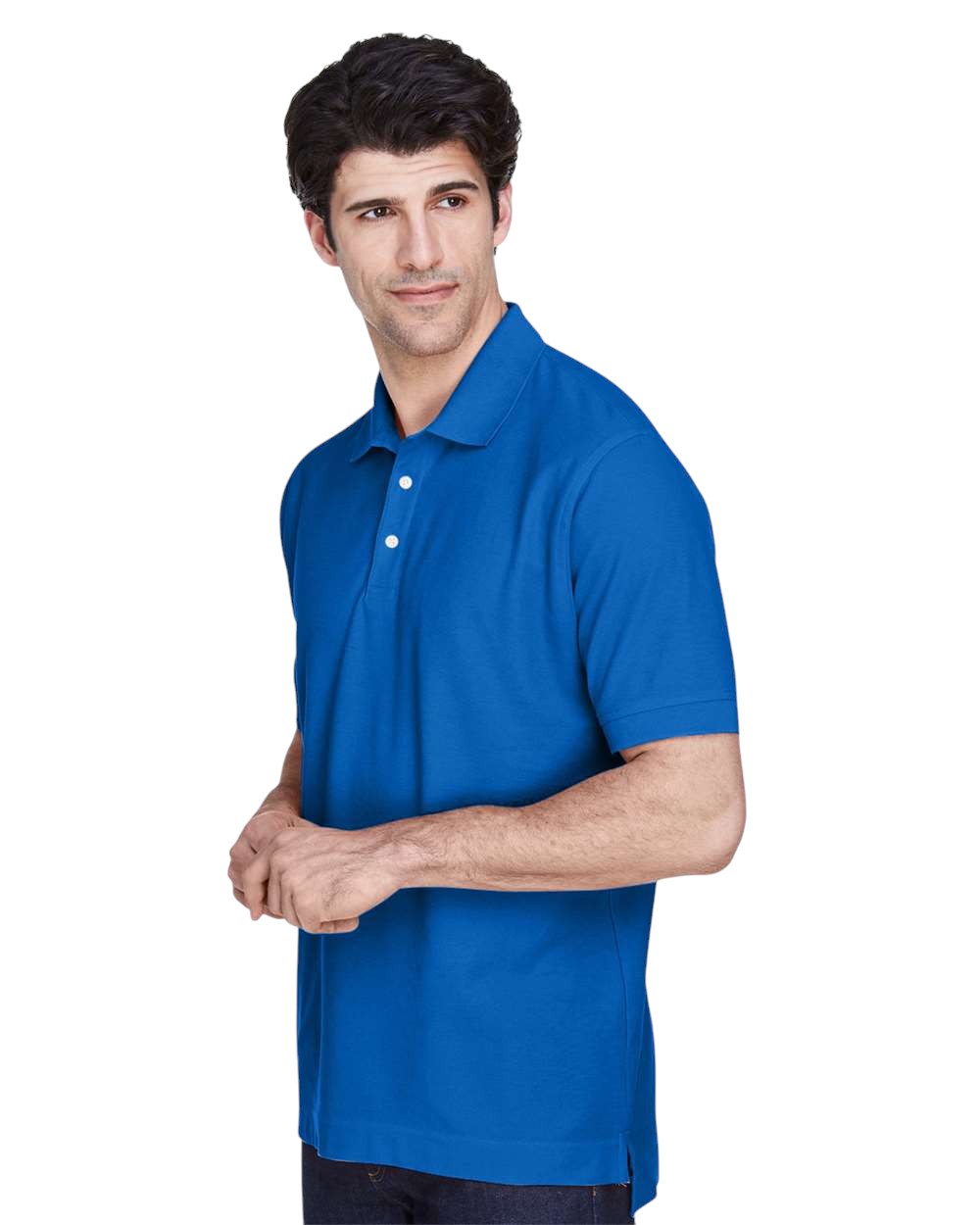Devon & Jones Pima Piqué Polo - French Blue